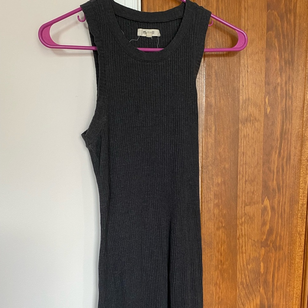 Cute ribbed mini Madewell dress.